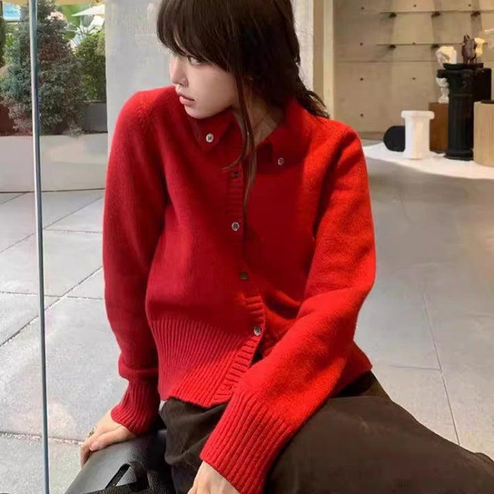 Damen Kurzcardigan mit kastiger Silhouette und extraweicher Kaschmir‑Optik Echoarchiv