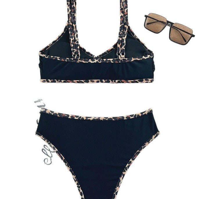 Damen Tiermotiv Bikini-Set mit verstellbaren Trägern Echo Archiv