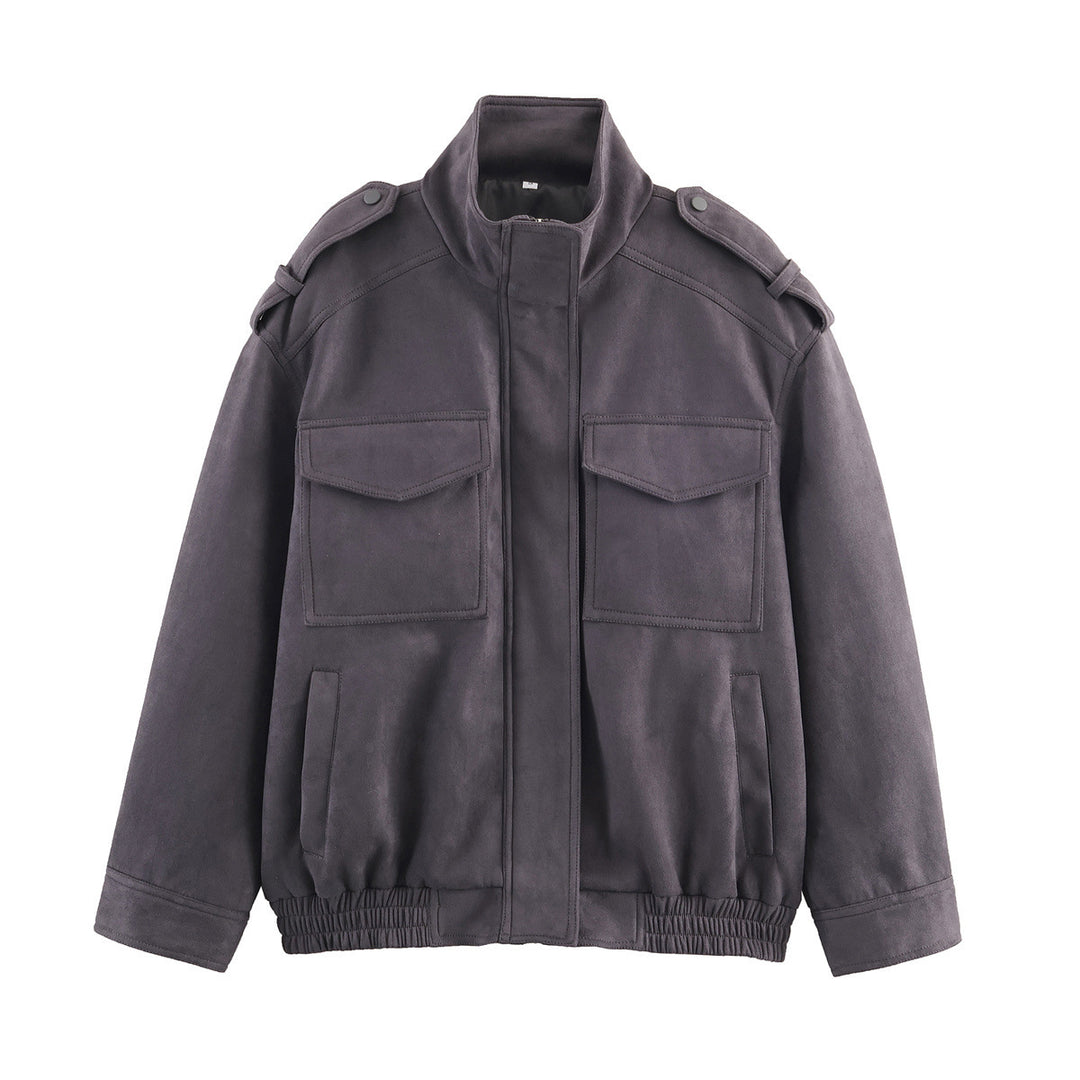 Damen Utility-Fieldjacke mit Stehkragen, Epauletten und elastischem Saum Echo Archiv