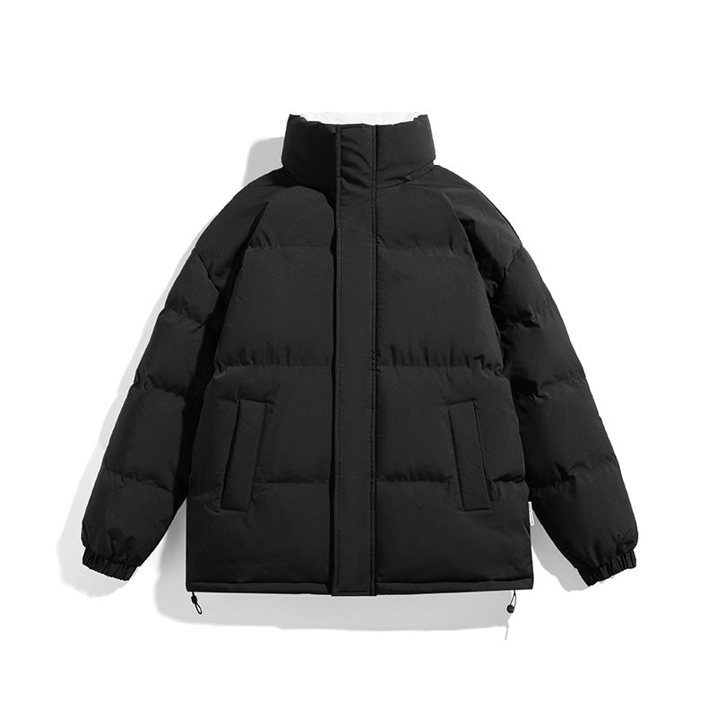 Unisex Boxy-Pufferjacke mit hohem Stehkragen, verdecktem Reißverschluss und verstellbarem Kordelzugsaum Echo Archiv