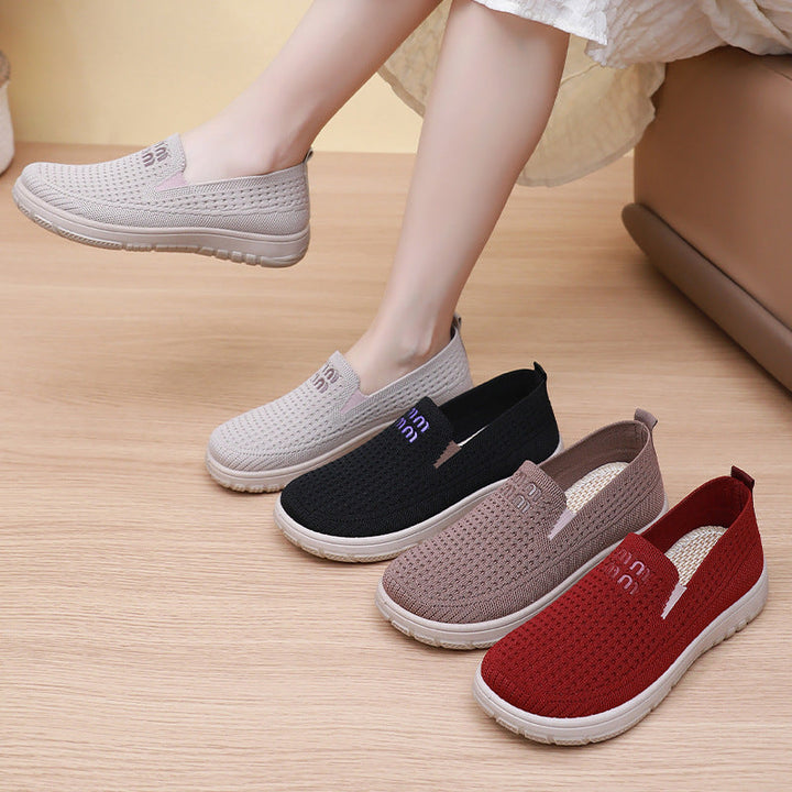 Damen Atmungsaktive Freizeit Slip-On Sneakers mit elastischem Obermaterial Echo Archiv