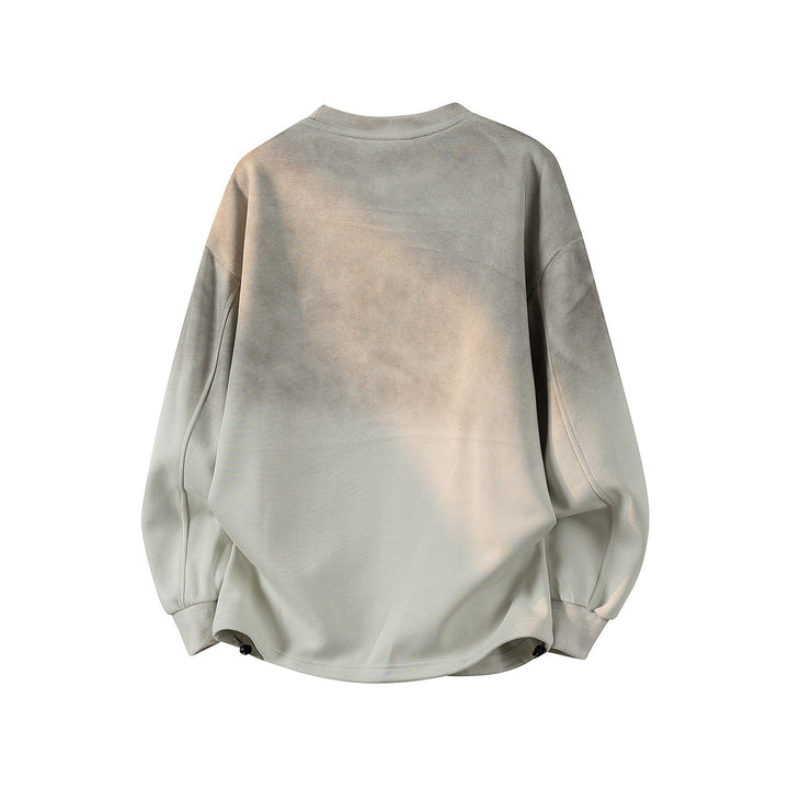 Damen Oversize-Sweatshirt mit gesticktem Schriftzug, abgerundetem Saum & überschnittener Schulter Echoarchiv