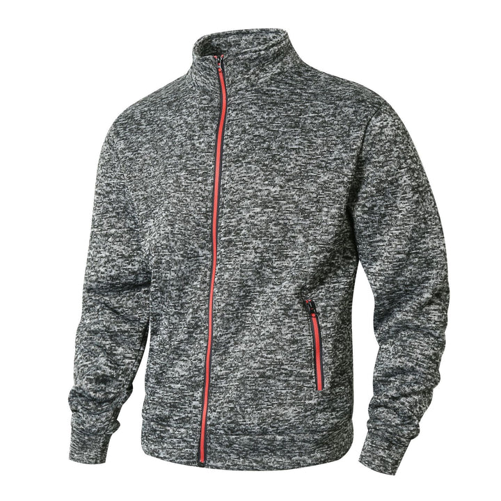 Herren Sportliche Fleecejacke mit modernen Reißverschlusstaschen Echoarchiv