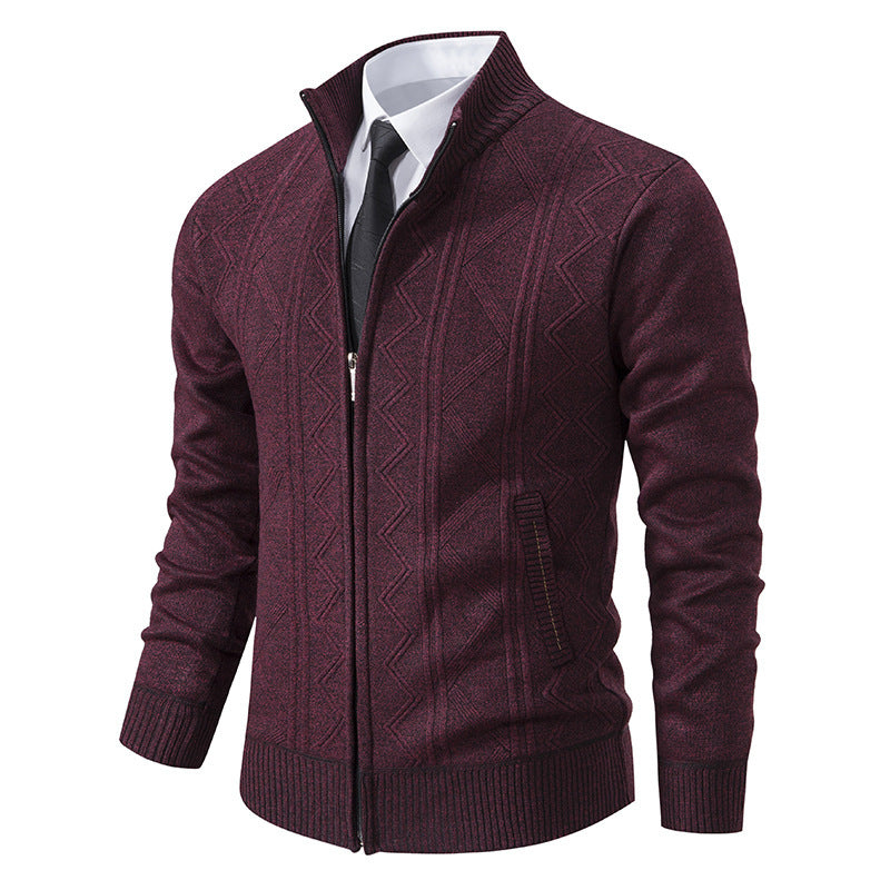 Herren Strickjacke mit Echoarchivrnem Zopfmuster Echoarchiv