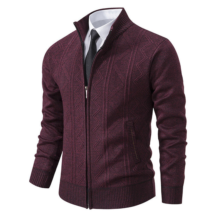 Herren Strickjacke mit Echoarchivrnem Zopfmuster Echoarchiv
