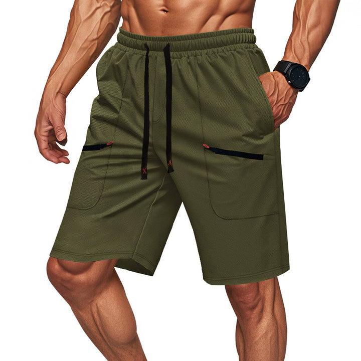 Herren Sportliche Shorts mit vielseitigen Taschen und elastischem Bund Echoarchiv