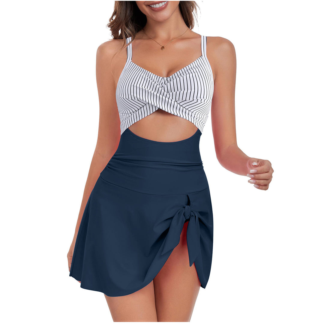 Damen Badeanzug mit angesagtem Wickelrock und Cut-Out Echo Archiv