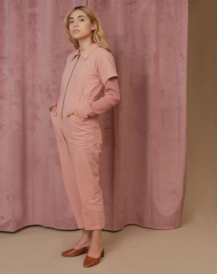 Damen legerer Jumpsuit mit praktischen Taschen und Reißverschluss Echoarchiv