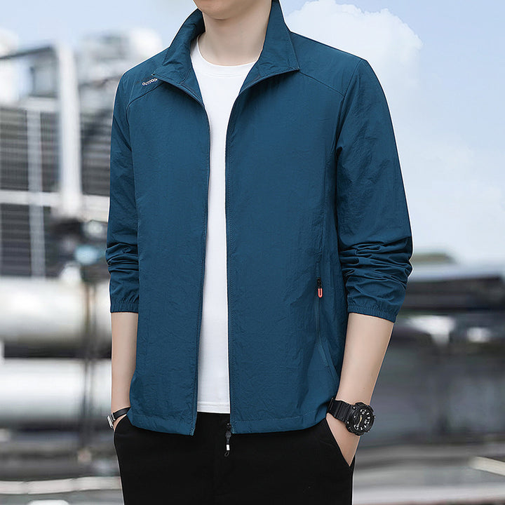 Herren Leichte Outdoorjacke mit verstellbarem Kragen Echo Archiv