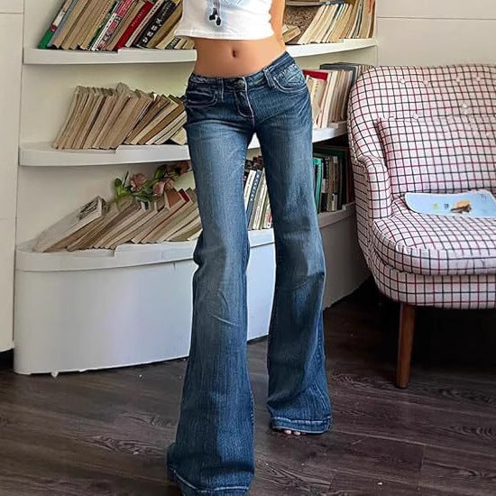 Damen Bootcut-Jeans mit flexibler Passform und hohem Bund Echo Archiv