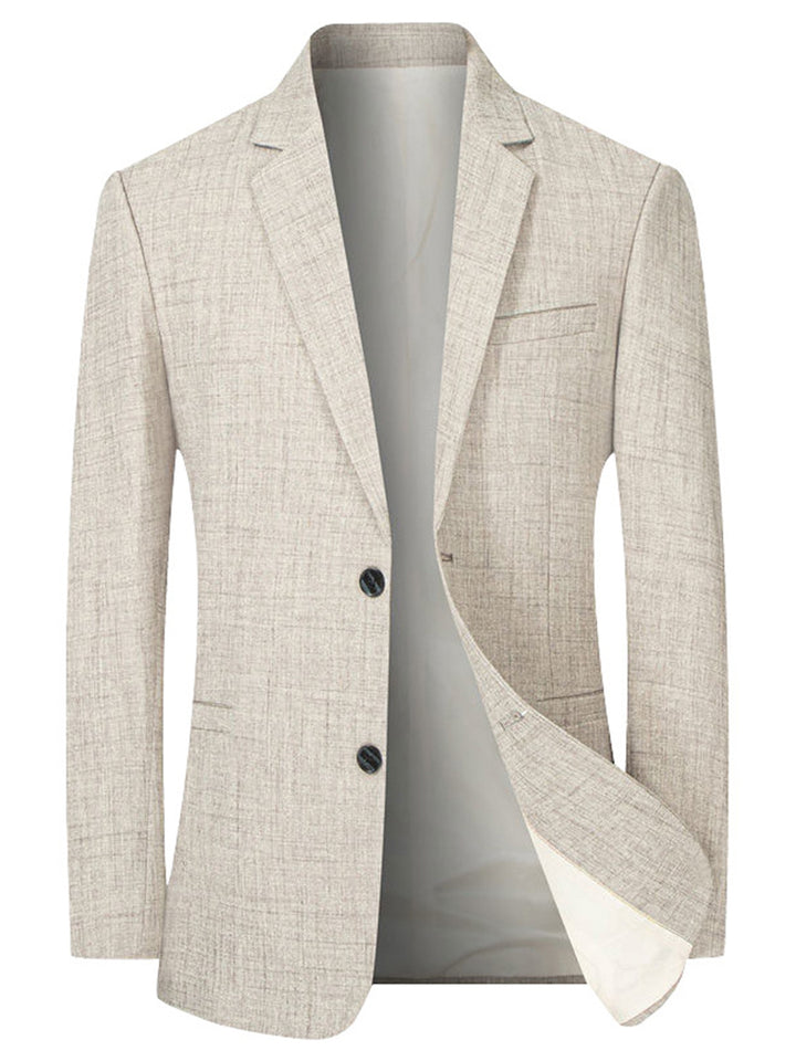 Herren Leichter, eleganter Blazer mit strukturiertem Gewebe Echoarchiv