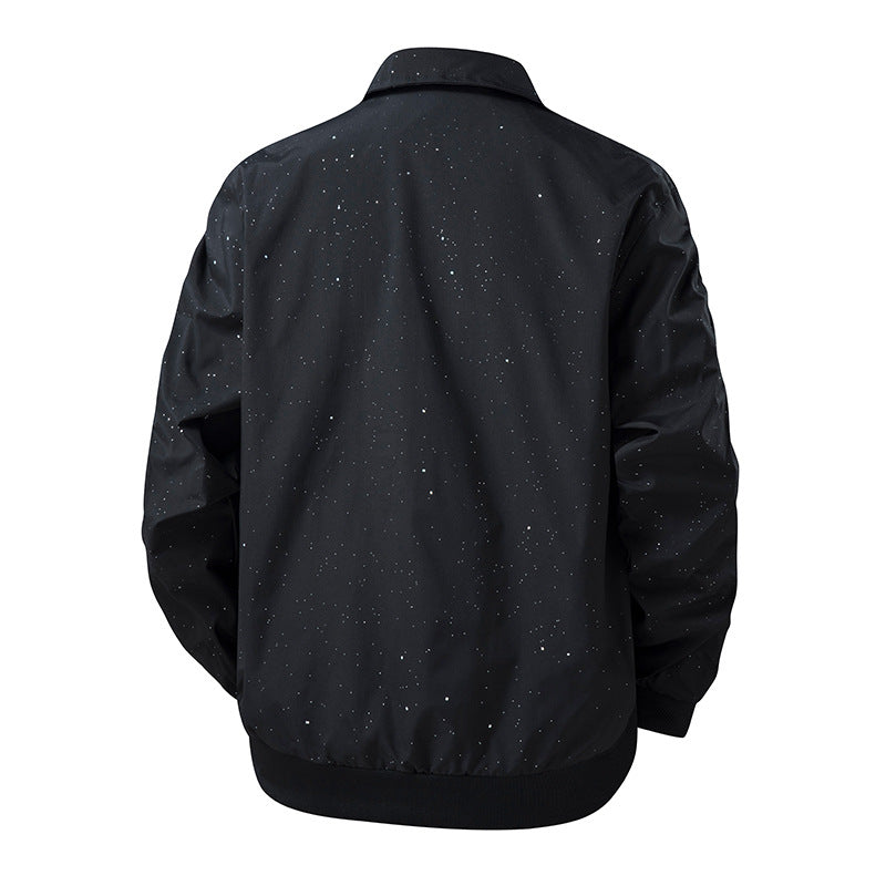 Herren Modische Übergangsjacke mit innovativem Stehkragen und nahtlosen Seitentaschen Echo Archiv
