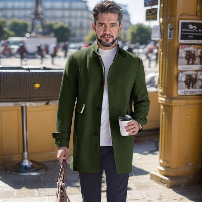 Herren modischer Freizeitmantel mit praktischen Taschen und elegantem Schnitt Echoarchiv