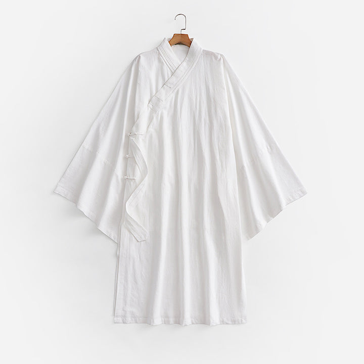Herren Ärmellose Hanfu-Weste mit offenem Frontschnitt und dekorativem Knebelverschluss Echoarchiv