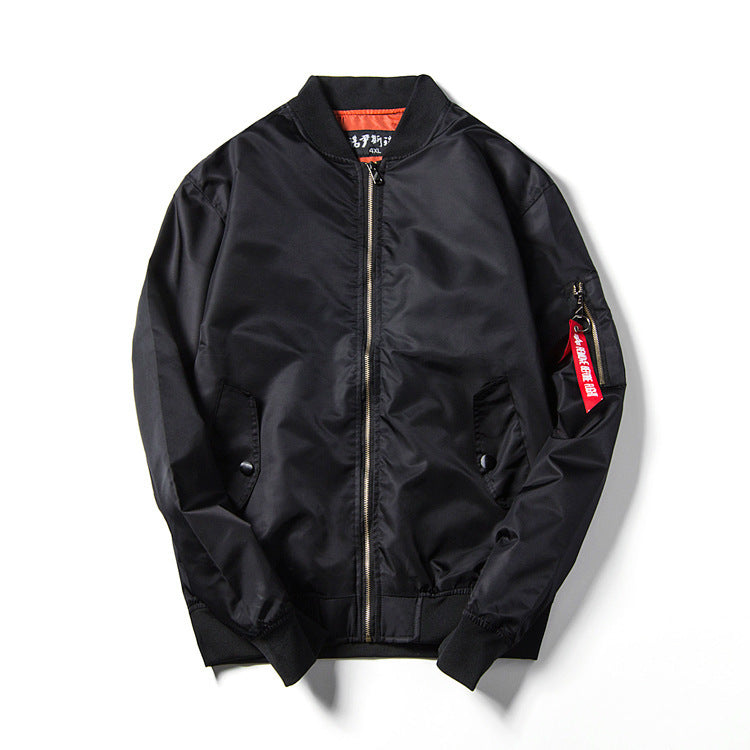 Unisex Leichter Nylon-Fliegerblouson mit kontrastreicher Innenlage und Ärmelzippertasche Echo Archiv