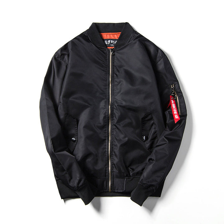 Unisex Leichter Nylon-Fliegerblouson mit kontrastreicher Innenlage und Ärmelzippertasche Echo Archiv