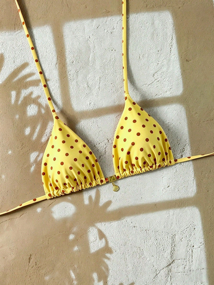 Damen Triangel-Bikinioberteil mit Rüschen Echo Archiv