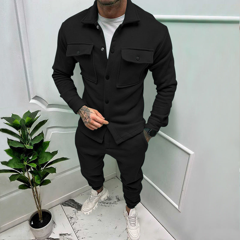 Herren Utility-Jacke mit Taschen und elastischer Hose Echoarchiv