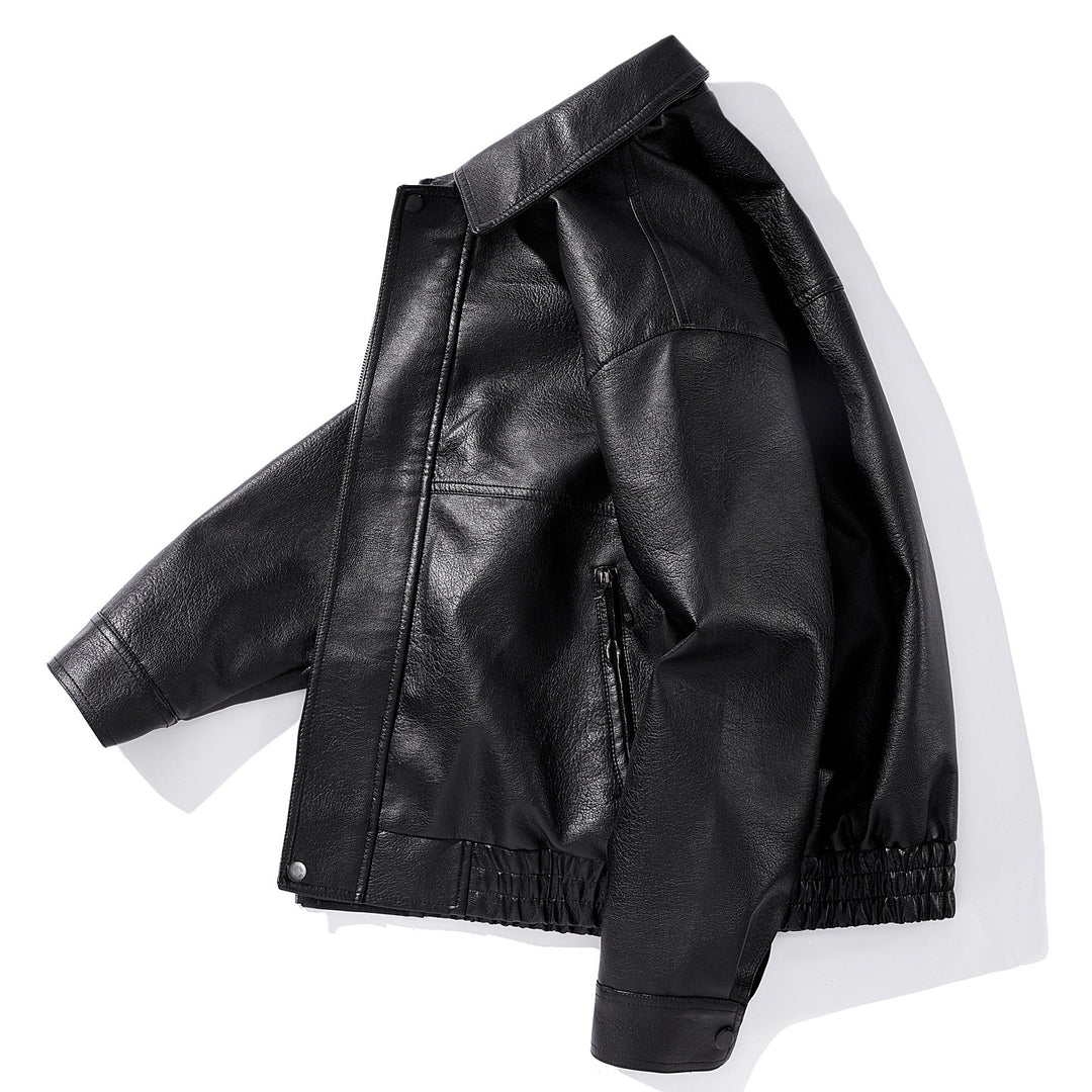 Herren Kunstlederjacke mit elastischem Bund Echo Archiv