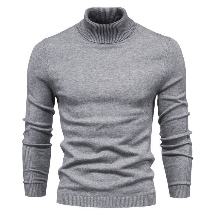 Herren Eleganter Rollkragenpullover aus weicher Wolle Echoarchiv