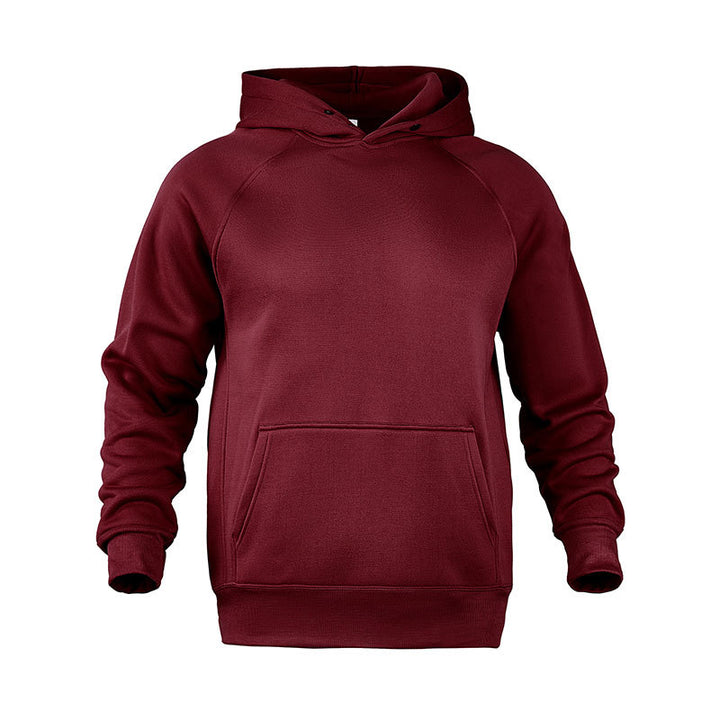 Herren nan Sweatstoff Kapuzenpullover mit Raglanärmeln, Kängurutasche und verstärktem Saum Echo Archiv