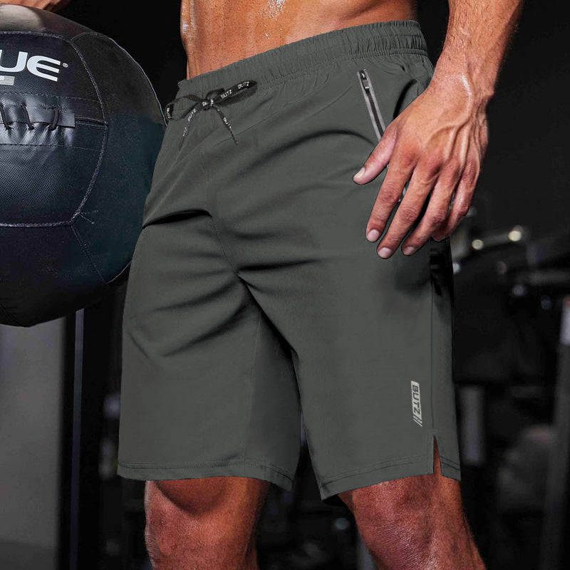 Herren Sportshorts mit seitlichen Reißverschlusstaschen und elastischem Bund Echoarchiv