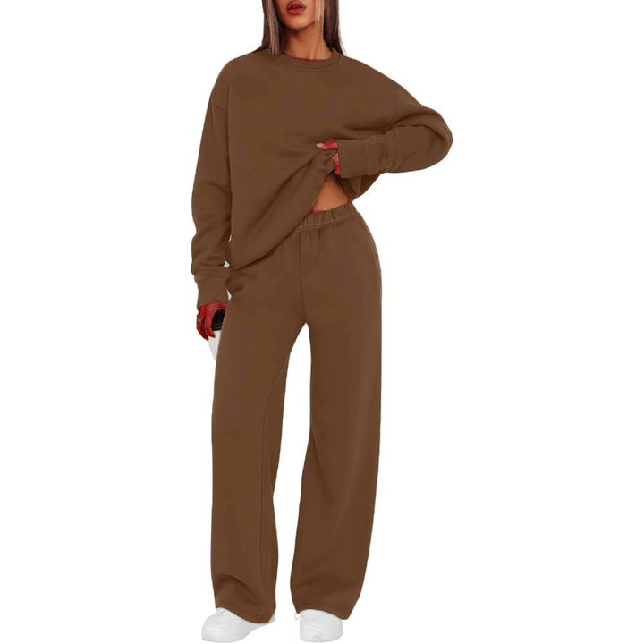 Damen nan lässiges Sweatshirt und weite Jogginghose Set Echo Archiv