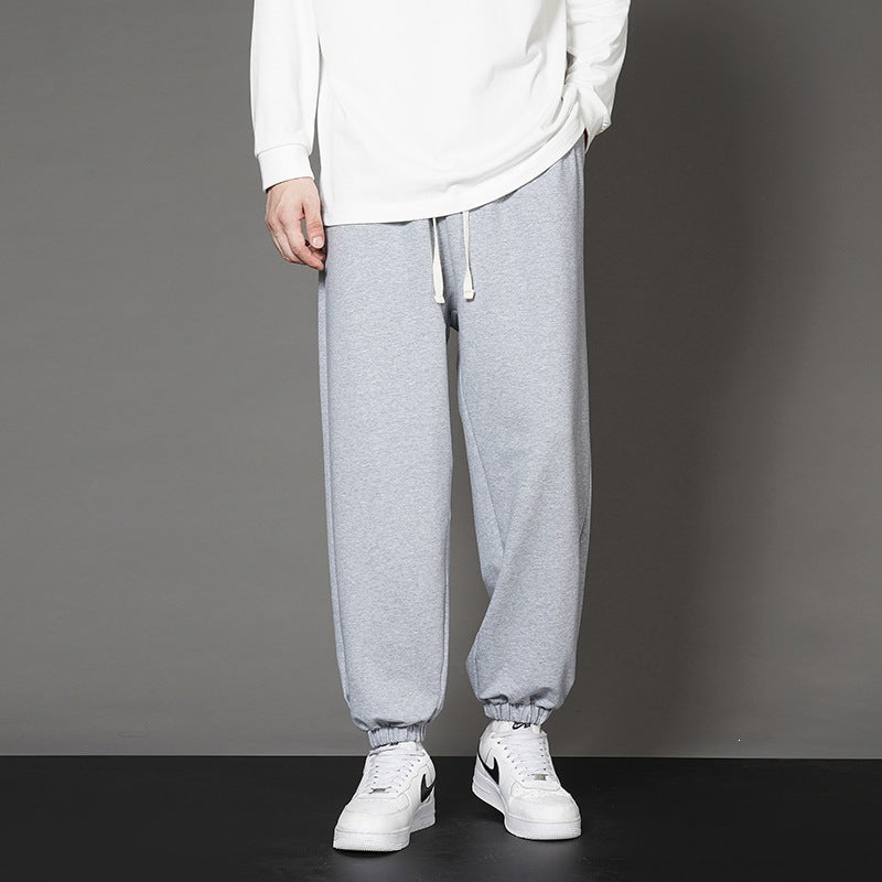 Herren Weite Relax-Jogginghose mit Kordelbund, geradem Beinverlauf & elastischen Bündchen Echoarchiv