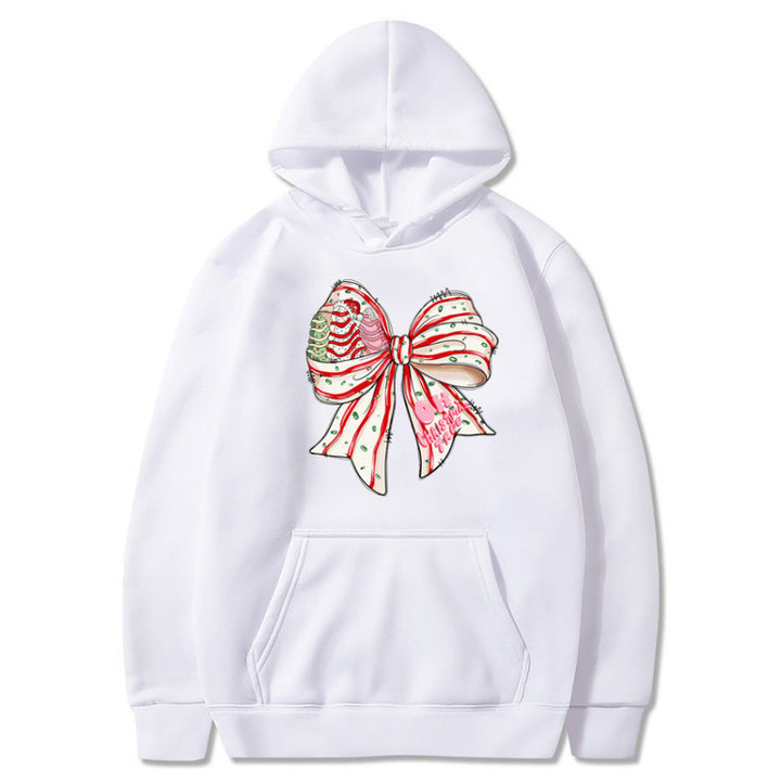 Damen Kapuzenpullover mit festlichem Schleifenmotiv Echoarchiv