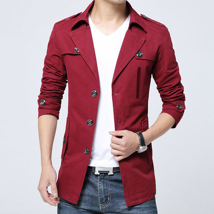 Herren modische Leinenjacke mit modernen Details Echoarchiv