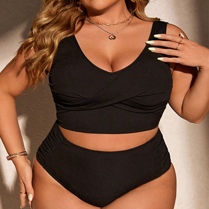 Damen Hochgeschnittener Bikini mit Wickeldetail Echo Archiv