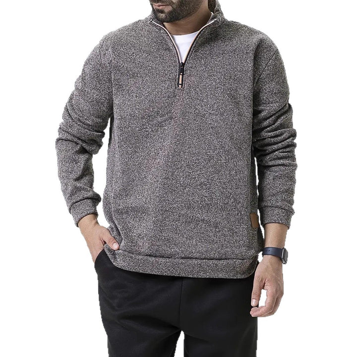 Herren Fleece-Pullover mit halbem Reißverschluss Echoarchiv