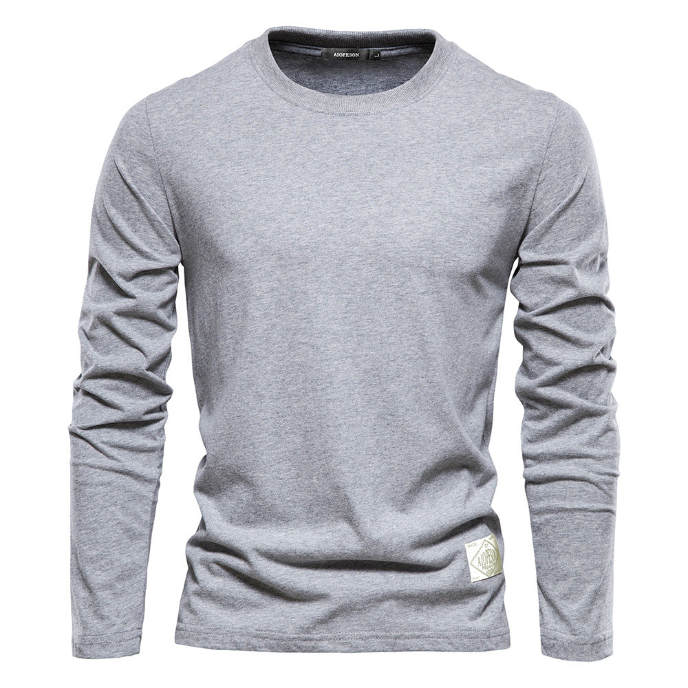 Herren Langarm T-Shirt mit hochwertigem Baumwollmix und modernem Fit Echoarchiv