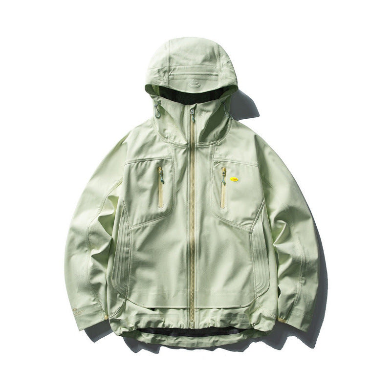 Unisex Technische Softshell-Fieldjacke mit verschweißten Nähten, vier Reißverschlusstaschen und verlängerter Rückenpartie Echo Archiv