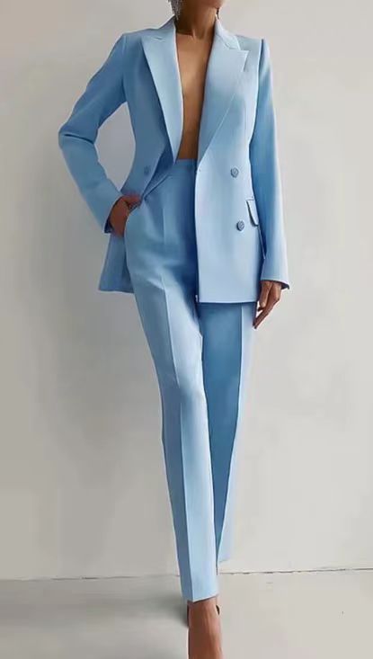 Luxuriöses Blazer- und Hosen-Set für Damen