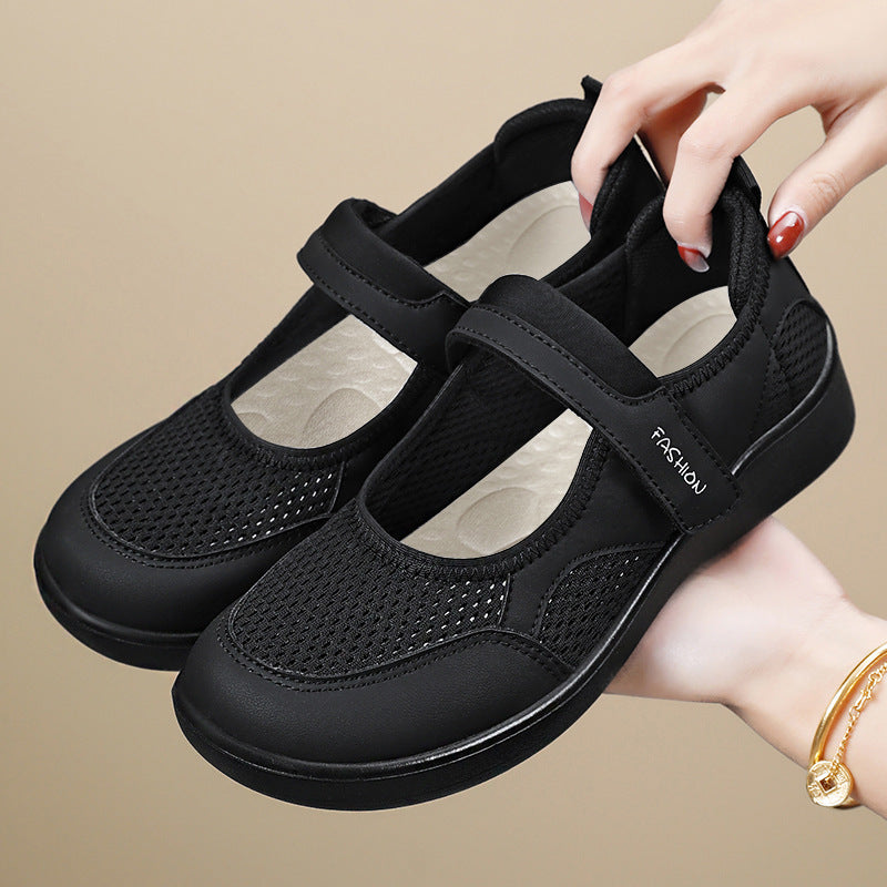 Damen Modische Sneaker mit Klettverschluss Echo Archiv