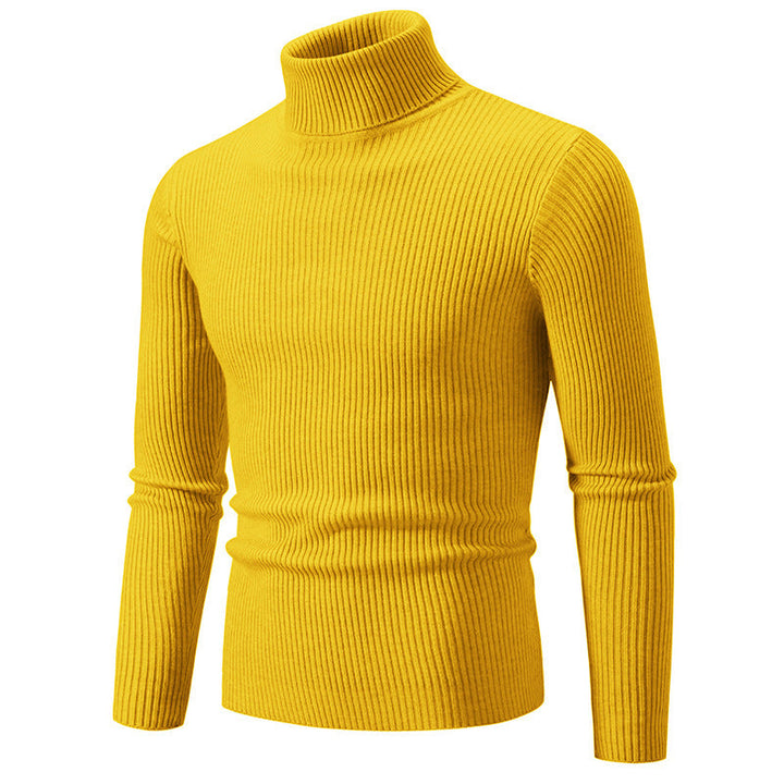 Herren feiner Rollkragenpullover aus langlebigem Strickmaterial Echoarchiv