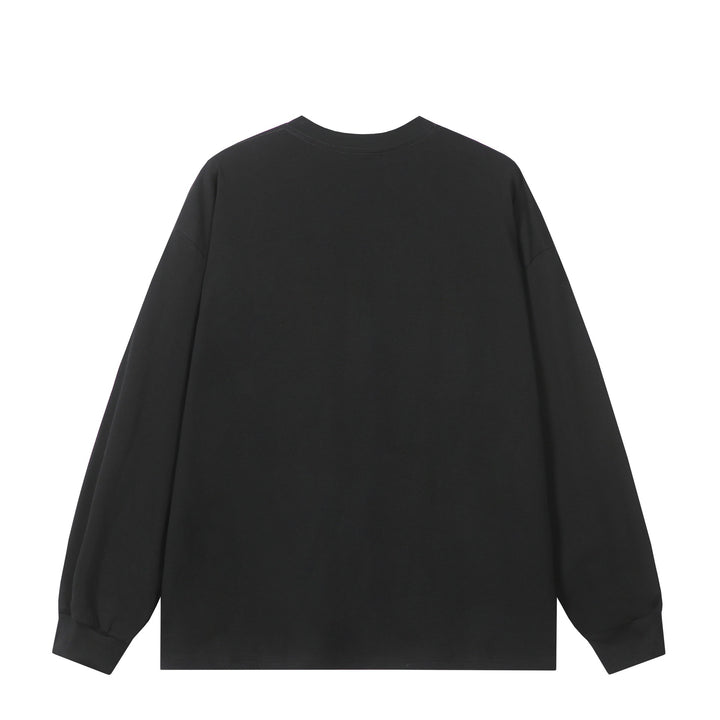 Unisex Oversize-Sweatshirt mit Raglan-Kontrasteinsätzen und großflächigem Frontprint Echoarchiv