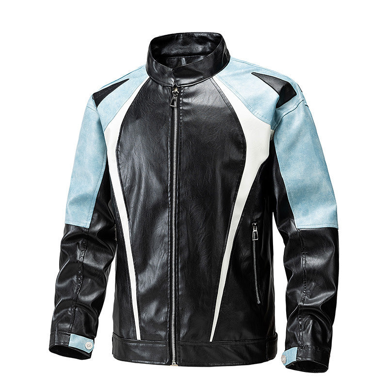 Herren modische Motorradjacke mit ergonomischen Nähten und Sicherheitsdetails Echoarchiv