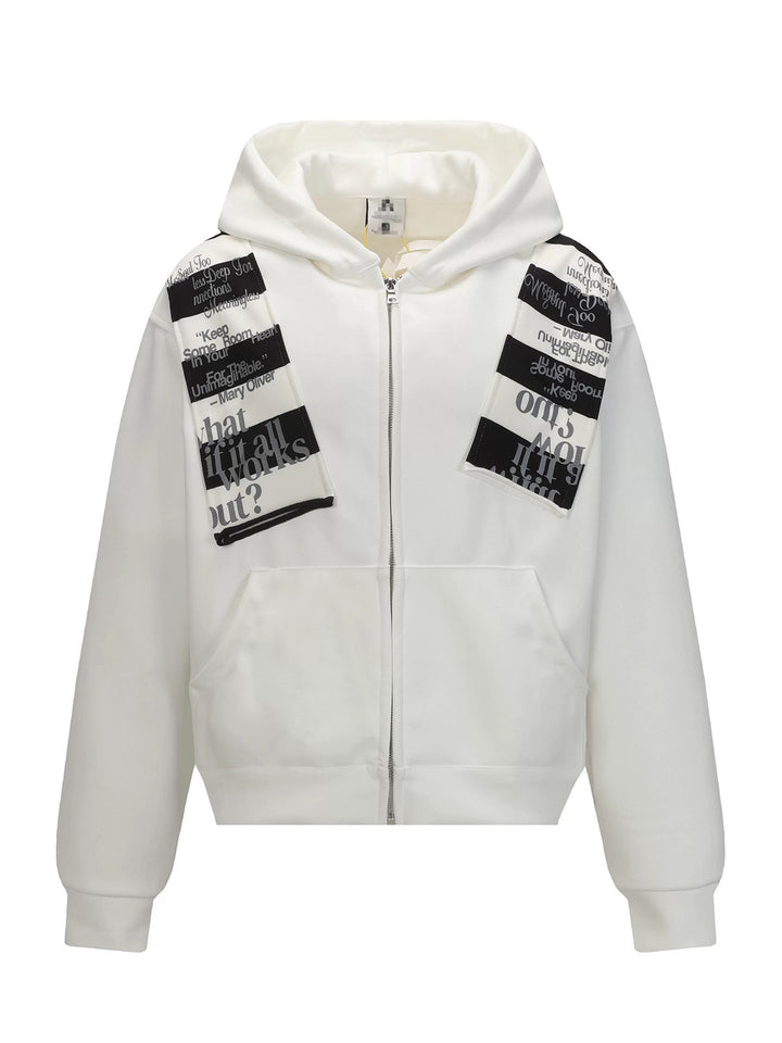 Damen Trendiger Kapuzenpullover mit grafischen Akzenten Echoarchiv