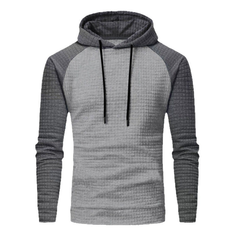 Herren nan gesteppter Kapuzenpullover mit Raglanärmeln und Waffelstruktur Echo Archiv