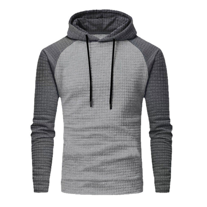 Herren nan gesteppter Kapuzenpullover mit Raglanärmeln und Waffelstruktur Echo Archiv