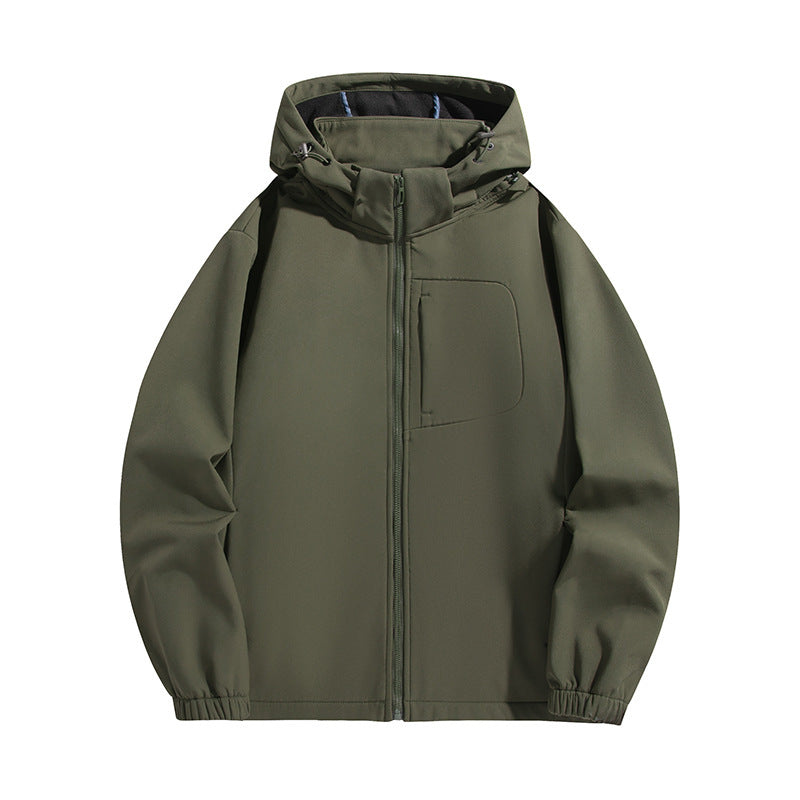 Herren Leichte Softshell‑Kapuzenjacke mit wasserabweisender Membran und Brusttasche Echo Archiv