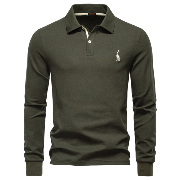 Herren Poloshirt mit klassischer Passform und kontrastierendem Kragen Echoarchiv