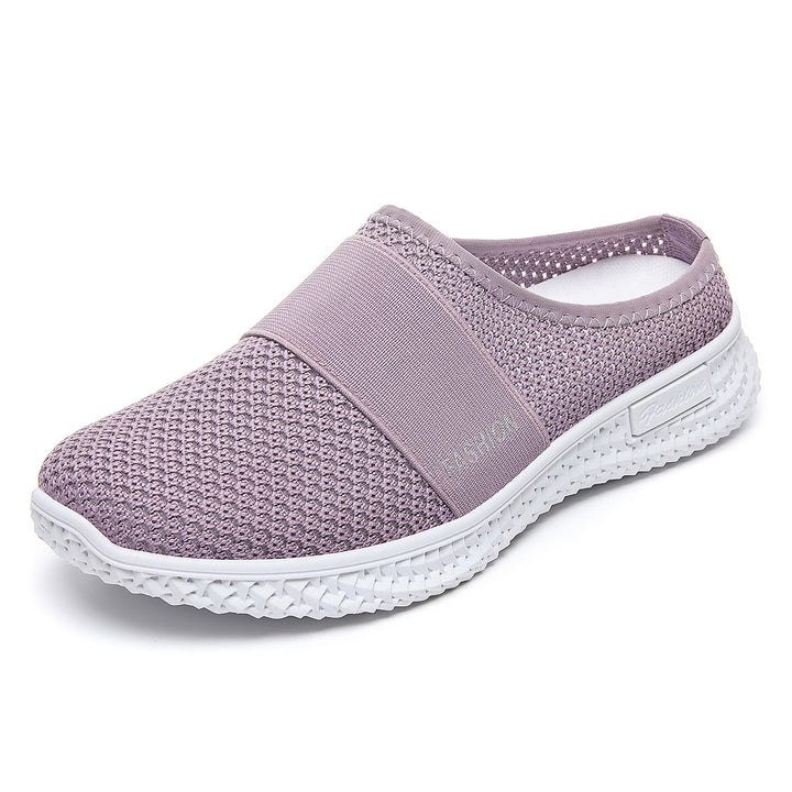 Damen nan gestrickter atmungsaktiver Slip-On Sneaker mit elastischem Mittelband Echo Archiv