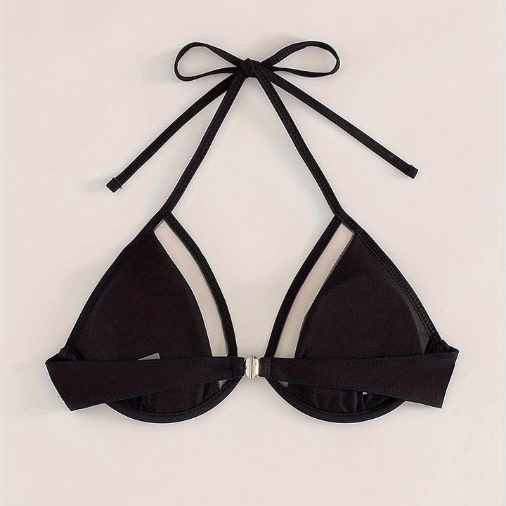 Damen Triangel-Bikini mit transparenten Einsätzen Echo Archiv