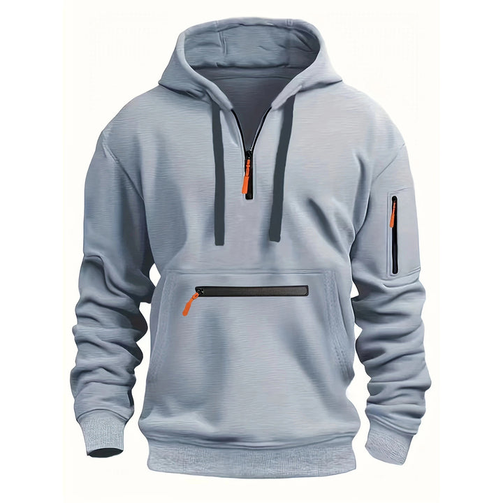 Herren praktischer Zip-Hoodie mit reflektierenden Details und verschiedenen Taschen Echoarchiv