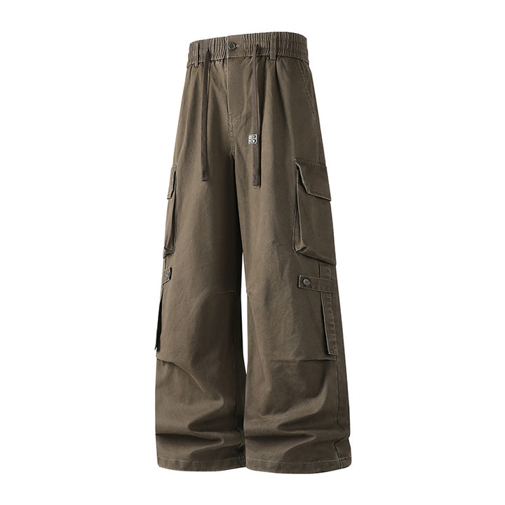 Herren Extraweite Baggy-Cargo-Hose mit Elastikbund, Tunnelzug und Mehrfach‑Utility‑Taschen Echo Archiv