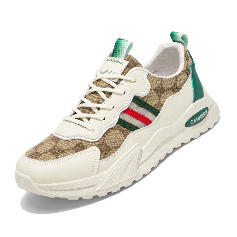 Damen luxuriöse Retro-Chunky-Sneaker aus Jacquardstoff mit verstärkter Zehenkappe und stoßdämpfender Leichtsohle Echo Archiv