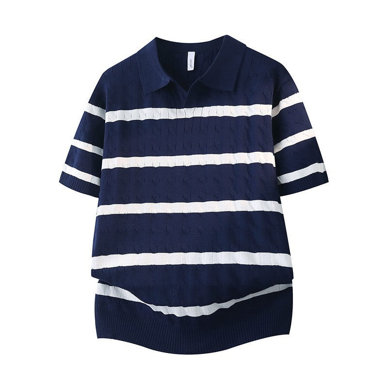 Damen Modisches Kurzarm-Strickoberteil – Mavelle